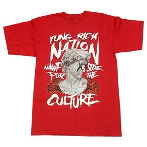 NWOT Yung Rich Nation Migos YRN For the Culture Red Graphic T-Shirt Men’s M
